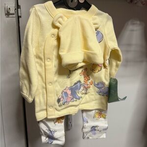 Disney Yellow Baby Matching Set 0-3
